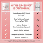 Legendairy Milk GLP-1 Supplement for Weight Management Appetite Control for Women w Trpti OEA, CQR-300 & Chromium, Supports Natural Fullness Signals & Hunger, Metabolism Support Supplement 1-Pack