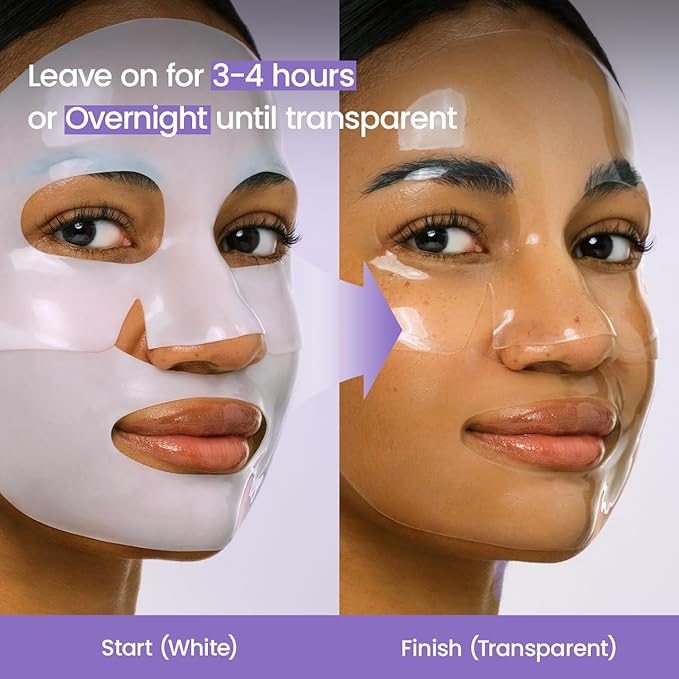 BIODANCE Rejuvenating Caviar PDRN Real Deep Mask, Overnight Hydrogel Face Mask, Skin Firming, Radiance, Enhancing Skin Recovery, Korean Skin Care | 1.19oz(34g) x 4ea