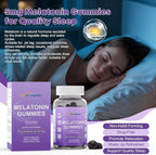 Melatonin 5mg Gummies for Adults – High Potency Fast-Acting Sleep Aid, Sugar-Free Natural Non-Addictive Sleep Support for Falling Asleep Faster & Jet Lag, Mulberry Flavor, 60 Count
