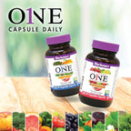 BlueBonnet Nutrition Ladies One Vegetable Capsule, Whole Food Multiple, K2, Organic Vegetable, Energy, Vitality, Non-GMO, Gluten Free, Soy Free, Milk Free, Kosher, 60 Vegetable Capsule, 2 Month Supply