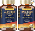 9-in-1 Magnesium Glycinate 500mg + Vitamin D3 5000 IU & K2 Complex - High Absorption - Healthy Stress, Sleep, Muscle Function, Bone Health & Energy Supports | Non-GMO, Gluten-Free 2 Pack