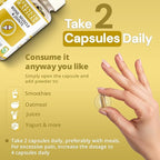 Strength & Spices Bone, Muscle & Joints 100% Natural Supplement – 28 Ingredients w Turmeric - 60 Vegan UK Made 1000mg Capsules – Mobility and Flexibility Support