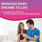Fertility Supplements for Women, Prenatal Vitamins with Myo-Inositol & D-Chiro Inositol, Folate, Herbs, for Hormonal Balance, Fertility & Vaginal Care, 60 Prenatal Gummies (Raspberry)