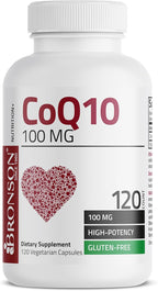 Bronson CoQ10 100 MG High Potency Cellular Energy Production, 120 Vegetarian Capsules