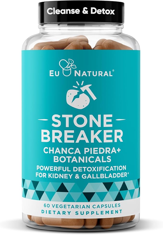 Chanca Piedra Stone Breaker - The Original Stone Breaking Formula with Celery Seed & Parsley - Supports Kidney, Gallbladder & Urinary Tract Cleansing to Help Flush Impurities - 60 Vegetarian Capsules