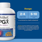 PGX by Natural Factors, WellBetX Plus Mulberry, 180 vegetarian capsules, 180 Capsules