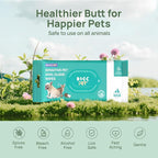 HICC PET Wipes for Dogs & Cats, Cleansing Deodorizing & Soothing Allergy Infections Anal Gland Pets Wipes with Coconut Oil - Dog Grooming Wipes for Butt and Paw - Hypoallergenic & Vet Recommended