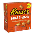 Reese's Filled Pretzels, Peanut Butter Pretzel Nuggets, Crunchy, Ready to Eat, Sweet and Salty Snack, 1 oz Bags (10 Count)