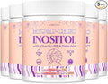 90-Day Myo-Inositol & D-Chiro Inositol Supplement for Women, Fertility Supplements Hormonal Balance for Women Ovarian Health Support, 4000mg:100mg Inositol Powder with Folic Acid & Vitamin, 5-Pack