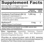NusaPure Cranberry Capsules, 1200 mg, 180 Veg Capsules (Non-GMO, Vegan)