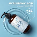 Eva Naturals Anti-Aging Hyaluronic Acid Serum For Face - Professional & Potent Hydrating Anti-Wrinkle Formula For Fine Line & Uneven Skin Tone - Contains Vitamin C, B, & E, Paraben Free (8 Oz)