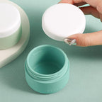 kuangre Travel Containers for Toiletries, Silicone Cream Jars BPA-Free, Leak-proof 2oz Travel Size Containers, Portable Size Silicone Jars with Lid for Cosmetic Face Hand Body Cream (4 Pack)