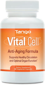 Vital Cell Natural Anti-Aging Supplement for Men and Women, Supporting Circulation and Healthy Organ Function (180 Vegetarian Capsules)
