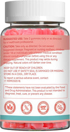 Calcium Citrate Gummies 1200mg, Chewable Calcium Supplement for Women & Men,Ultimate Absorption Calcium Gummies for Muscle & Immune Support, Sugar Free, Raspberry Flavor, 120 Count
