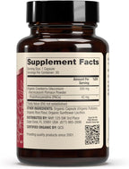 Dr. Mercola Organic Cranberry with PACs - Organic Cranberry Supplement for Urinary Tract Wellness* - Potent Antioxidants for Oxidative Stress Support* - Non-GMO, Gluten-Free, Soy-Free - 30 Capsules
