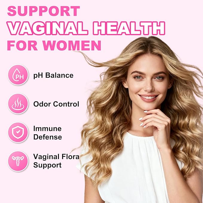 2 Packs Feminine Balance Gummies for Women - PH Balance Gummies Support Vaginal Flora, Gut Health & Immune System, Vegan, Gluten-Free, Tropical Pineapple Flavor (120 Count)