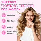 2 Packs Feminine Balance Gummies for Women - PH Balance Gummies Support Vaginal Flora, Gut Health & Immune System, Vegan, Gluten-Free, Tropical Pineapple Flavor (120 Count)