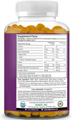 NuBest Omega 3 Gummies for Kids & Teens with Flaxseed Oil | Supports Brain Growth, Mental Clarity, Focus, and Eye Health | No Added Sugar | Orange Flavor | 60 Premium Vegan Gummies | 1 Month Supply