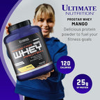 Ultimate Nutrition Prostar Whey Protein Powder Isolate, Mango - Low Carb, High Protein Powder Shake for Muscle Gain & Recovery - Low Sodium, Low-Fat & Keto Friendly - 5.28 lbs Tub