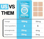 Natural Melatonin-Free Herbal Sleep Patches for Adults - No Added Hormones - 8-Hour Time-Release Formula - Ashwagandha, Magnesium, Passionflower, Valerian Root, Lemon Balm & Chamomile