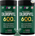 Alpha Flow [2 Pack Chlorophyll Capsules 600mg - Chlorophyll Supplement for Energy & Skin - Internal Deodorant for Women & Men - Alternative to Liquid Drops - 240 Vegan Pills