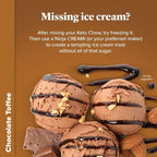 Keto Chow Chocolate Toffee - Keto Meal Replacement Shake Powder - Nutritionally Complete - Low Carb - Delicious Easy Meal Substitute - Protein Rich You Choose The Fat - Single Meal Sample