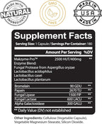 Kaya Naturals Digestive Enzymes with Prebiotics & Probiotics - Constipation & Bloating Relief - Weight Management Pills for Women & Men - Aids Immune Function - 180 Veggie Capsules
