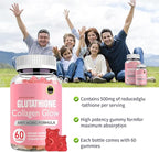 Glutathione Collagen Glow, Glutathione Collagen Glow Gummies, Korean Collagen Gummies to Rejuvenate Your Skin (1PC)