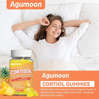 Cortisol Gummies for Women, Cortisol Supplements with Ashwagandha, Magnesium, L-theanine, for Relaxation and Mood Support - 60 Gummies