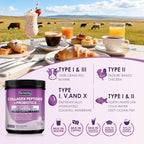 DRFOSTER Collagen Peptides Powder with Probiotics - Hydrolyzed Collagen Type I II III V X with Antioxidant Blend - Multi Collagen for Women Support Skin Hair Nail Joints & Gut, 35 Servings, Non-GMO