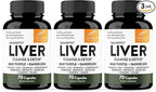 Sandhu's Liver Cleanse Detox & Repair Support Capsules with Milk Thistle & Dandelion Root | Herbal Supplement Pills for Liver Health | for Men & Women | Made in USA | Viral on Tiktok | 210 Count