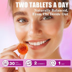 Her Juicy Feminine Probiotics Gummies for Women | Pineapple Flavor | Supports pH Balance, Gut Health & Immune System | with Slippery Elm, Prebiotics & Lactobacillus Blend | 60 Gummies (1pc)