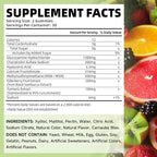 softbear Glucosamine Chondroitin Gummies with MSM Triple Strength, Organic Chewable Glucosamine Chondroitin Supplement for Joint Support Vegan Mixed Fruit Flavor 120 Gummies