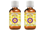 dève herbes Pure Cranberry Seed Oil (Vaccinium macrocarpon) Cold Pressed (Pack of Two) 100ml X 2 (6.76 oz)