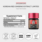 JUNG KWAN JANG Korean Red Ginseng Extract Limited 100g Jar | Ginseng Supplement, Ginseng Tea | Energy Boost,Stamina, Immune Support | 100% Korean Red Ginseng Extract | Vegan Friendly | 100g