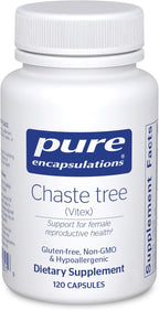 Pure Encapsulations Chaste Tree (Vitex) - Supports Menstrual Cycle Regularity - for Breast Comfort* - Women's Supplement - Hormonal Balance Support - Non-GMO & Vegan - 120 Capsules