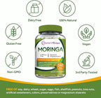 Doctor's Recipes Moringa, Complete Green Superfood, Natural Antioxidant Support, Non-GMO, 240 Vegan Caps, No Caffeine Soy Gluten