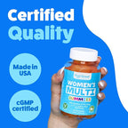 Multivitamin Gummy for Women by Feel Great Vitamin Co | Multi Chewable Gummy Supplement with Vitamin A, B-6, B-12, C, D, E, Biotin, Choline, Folic Acid, Zinc & More