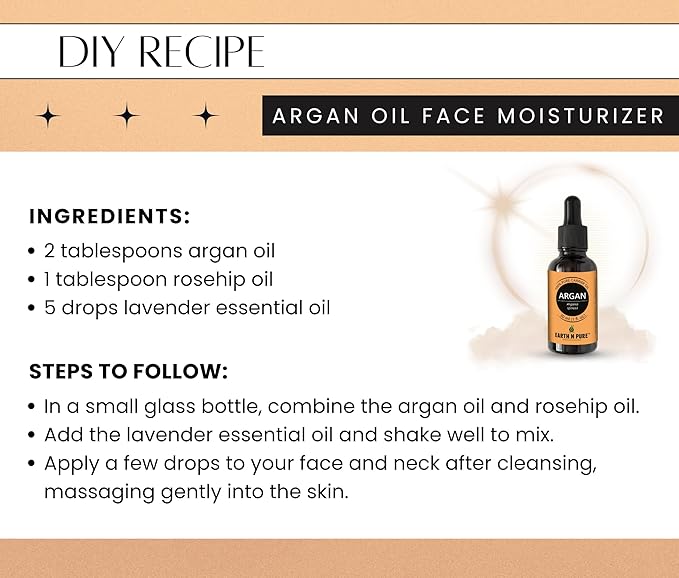 Earth N Pure Argan Oil for Hair Styling, Hair Growth, Hairfall Control - Natural and Therapeutic Grade 30 ml