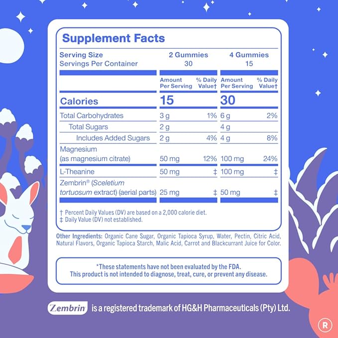 First Day Women’s Nighttime Reset Calming Magnesium Gummies – Sleep Aid Supports Peaceful Rest, Balanced Mood & Energy – Supplement with Magnesium Citrate, L-Theanine & No Melatonin – 30-Day Supply