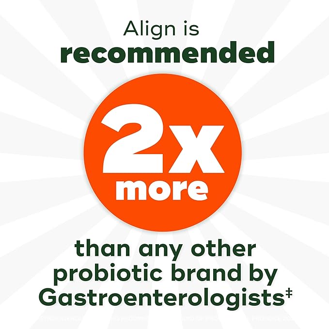 Align Dualbiotic, Prebiotics and Probiotics for Women and Men, Probiotics for Digestive Health, Prebiotics Help Nourish Good Bacteria, Natural Fruit Flavors, 90 Probiotic Gummies