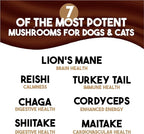 King Kanine Mushroom Plus, Protein & Joints 2 oz | Organic Powder to Improve Optimal Health & Pets Wellness | Supplement for Dogs & Cats Care Made with Fiber & Vitamins | Veterinarian Approved