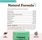 Natural Dog Company Calming Chews for Dogs, Stress & Anxiety Relief Supplement 90 cnt with Chamomile, Valerian Root & Melatonin, Natural Soothing Chews for Travel, Thunder, Fireworks & Separation