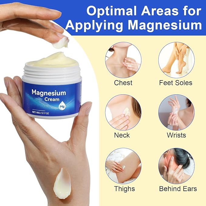 ReliCo Magnesium Cream - Pure Magnesium Oil with Vitamin E, Magnesium Lotion