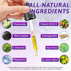 Cortisol Supplements for Women & Men, Cortisol Reducer, Support Hormone Balance, Mood, Focus & Sleep, 10 in 1 Cortisol Drops with Magnesium, Ashwagandha, L-theanine, Blueberry Flavor (2)