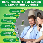 Lutein Gummies 25mg, Lutein and Zeaxanthin Supplements Eye Vitamins Gummies for Support Blue Light Protection, Vision & Overall Eye Health, Sugar Free, Pineapple Flavor, 120 Count