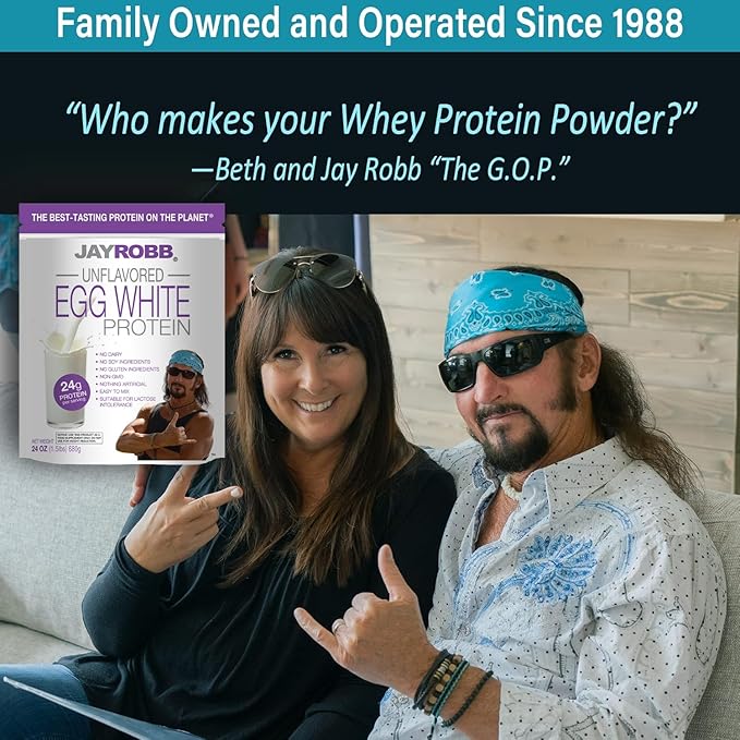 JAYROBB Unflavored Egg White Protein 24 oz, 1.5 Pound Bag