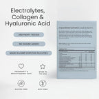Perelel Hydration Powder, Electrolyte Supplement with Collagen & Hyaluronic Acid, Mango Lemonade Flavor, Soy & Gluten Free, Non GMO, No Added Sugar, 7 Servings