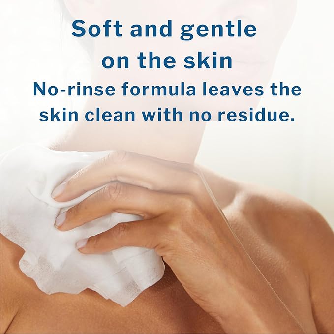 McKesson Washcloth Wipes, Unscented - Disposable Wet Wipes for Adults - Fragrance-Free, Paraben-Free - No-Rinse Formula, 48 Count, 1 Pack