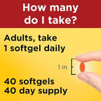 Nature Made CoQ10 200mg Softgels, Dietary Supplement for Heart Health Support, 40 Softgels, 40 Day Supply